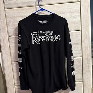Young & Reckless Black Long Sleeve Shirt with White Lettering